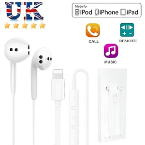 IPhone 7 8 9 10 11 12 13 14 15 Wired Earphones Headphone Bluetooth Earbuds - Picture 1 of 10