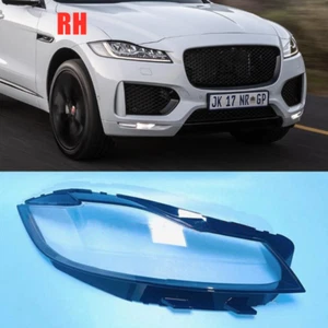 For Jaguar F-Pace 2017-2020 Right Headlight Glass Lens Clear Cover + Sealant - Picture 1 of 7