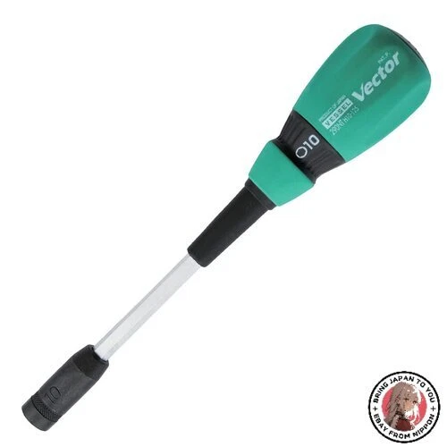 NEW VESSEL Vector 10mm Nut Driver [No.B-290NT] - Image 1 of 1