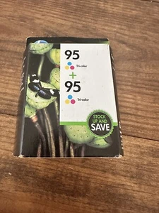 Genuine HP 95 Tri-Color Dual/Combo Pack Ink Cartridges NEW/Expired (CD886FN) - Picture 1 of 2