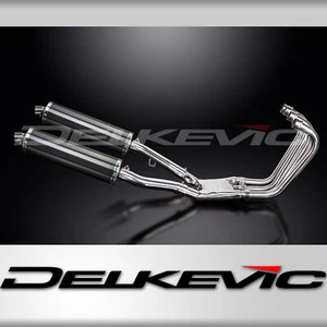 Yamaha FJ1200 3XW 1991-1996 Complete Exhaust 4-2 18" Oval Carbon Mufflers - Bild 1 von 5