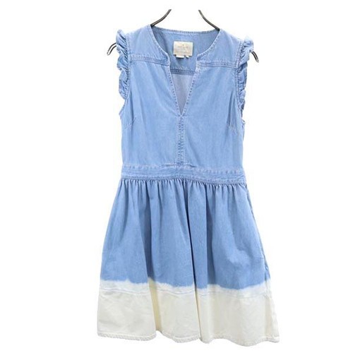 Kate Spade denim senza maniche pezzo unico 4 donna