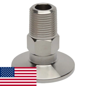 KF-25 NW-25 3/8" NPT (STECKER) Adapter Vakuumverschraubung SS304 LoCo SCIENCE!! - Bild 1 von 5