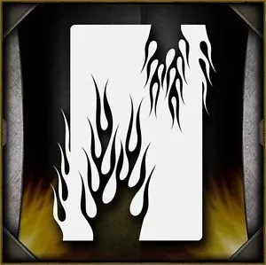 Flames 14 Airbrush Stencil Template Airsick - Picture 1 of 1