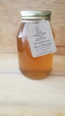 Raw Honey 3 lb (1.36kg) - 100% Raw, Wildflower, Local Organic, Unfiltered - Image 1 of 4
