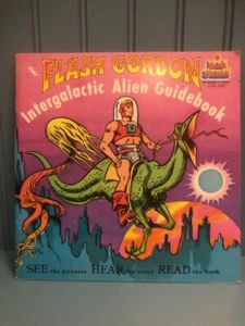 Vintage Flash Gordon Alien Guidebook ""Mitlesen"" Buch & Schallplatte Drehzahl 33 1/3 1982 - Bild 1 von 4