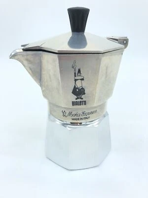 Bialetti Moka Express Caffettiera Espresso 3 Tazze, Alluminio, Argento - Immagine 1 di 4