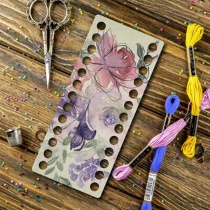 Organizer for cotton floss "Flowers", Embroidery organizer , Floss holder - Picture 1 of 5