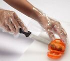 Rękawiczki jednorazowe polietylenowe PE plastikowe bezpieczne dla żywności przezroczyste opakowanie lat 30-tych duże 
