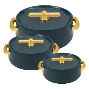Family-Sized Emerald Green 3Casserole, BPA-Free with Long-Lasting Heat Retention - Picture 1 of 5