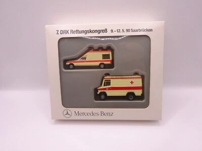 Herpa: Mercedes Benz Werbepackung Z.7. Drk Rettungskongress M.2x MB (SSK49) - Immagine 1 di 2