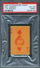 1933 E285 Rittenhouse Candy Billy Herman PSA 4 (MC) Chicago Cubs HOF