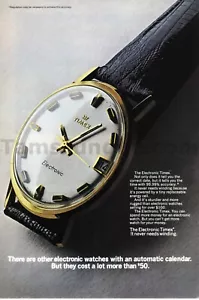 Orologio Timex Calendario Elettronico 1969 Ottimo Vecchio STAMPA ANNUNCIO Decorazione Parete! (2577) - Foto 1 di 1