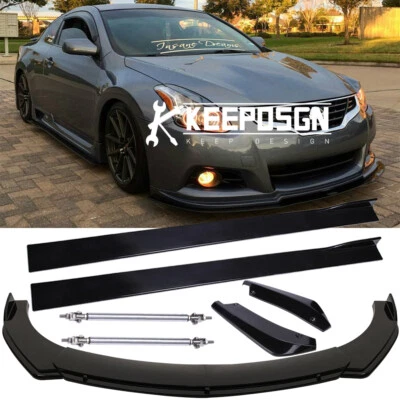 Side Skirts Rear & Front Bumper Lip Splitter Rods For Nissan Altima 2000-2024 Foto 1 de 4