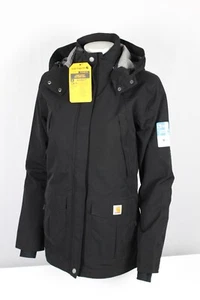 Chaqueta para mujer Carhartt Storm Defender de peso pesado calce relajado negra 102382 001 - Imagen 1 de 7