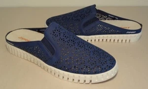 JSport by Jambu Size 11 M FLORAL MULE Navy Slip On Loafers New Women's Shoes - Picture 1 of 12