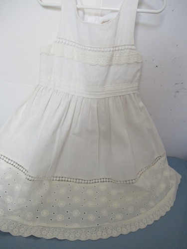 OFF WHITE Abito bianco cimelio vintage Kaisely P37 taglia 5 misto lino