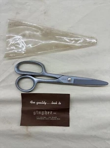 Tijeras de cromo con borde de cuchillo Gingher 8"-con funda ~ ¡AFILADO! - Imagen 1 de 10