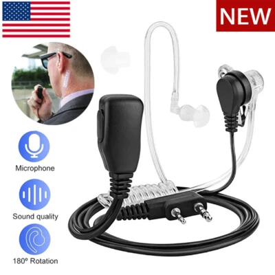 FBI-Style Security Walkie Talkies Radio Earpiece Earphone Mic for BAOFENG/BAOJIE - Image 1 of 4