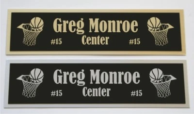 Placa de identificación Greg Monroe para camiseta o estuche con foto de baloncesto firmado  Foto 1 de 2