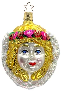 Inge Glas OWC 1093 Gloria decorazione natalizia vetro tedesco NUOVO con confezione regalo GRATIS - Foto 1 di 3