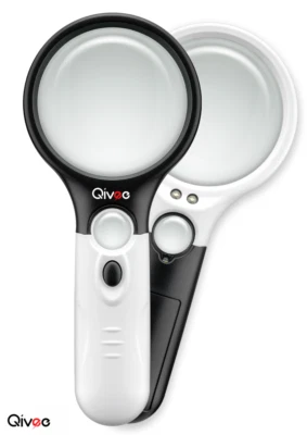 LED Lupe Leselupe mit Licht Beleuchtung 10-fach Vergrößerungsglas Juwelierlupe - Bild 1 von 4