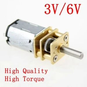 Mini caja de cambios de par motor reductor motor reversible N20 12GA 3V/6V DC 15-540RPM - Imagen 1 de 10