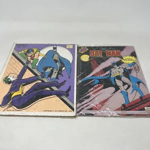 Vintage Playskool & Craft Master Batman, Robin & Joker Puzzle Lot - Picture 1 of 12