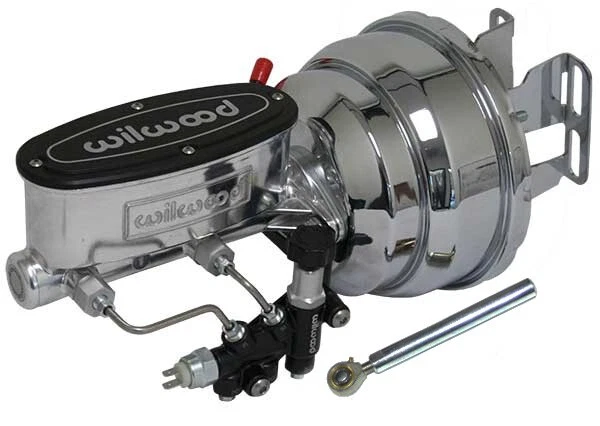 Комплект усилителя тормозов 1960 1966 Chevy GMC Truck Chrome 8 дюймов Wilwood диаметр отверстия 1-1/8 дюйма - Изображение 1 из 1