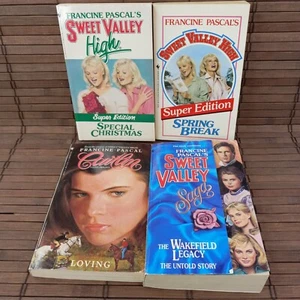 Lot 4 Francine Pascal Sweet Valley High Super Edition Saga Wakefield Legacy - Picture 1 of 9