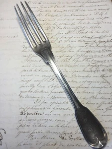 Fourchette en Argent Massif début XIXe - Marseille Poinçon Vieillard - Picture 1 of 4