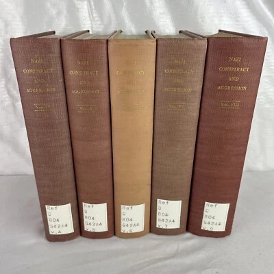 Nazi Conspiracy and Aggression - Partial set - Volumes 4-8 - Hardcover - 1946 Foto 1 de 4