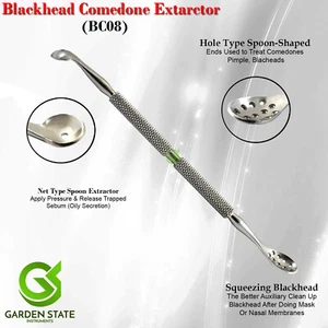 Blackhead Removal Comedone Extraction Nose Acne Pimple Popper Spoon Extractors - Picture 1 of 1