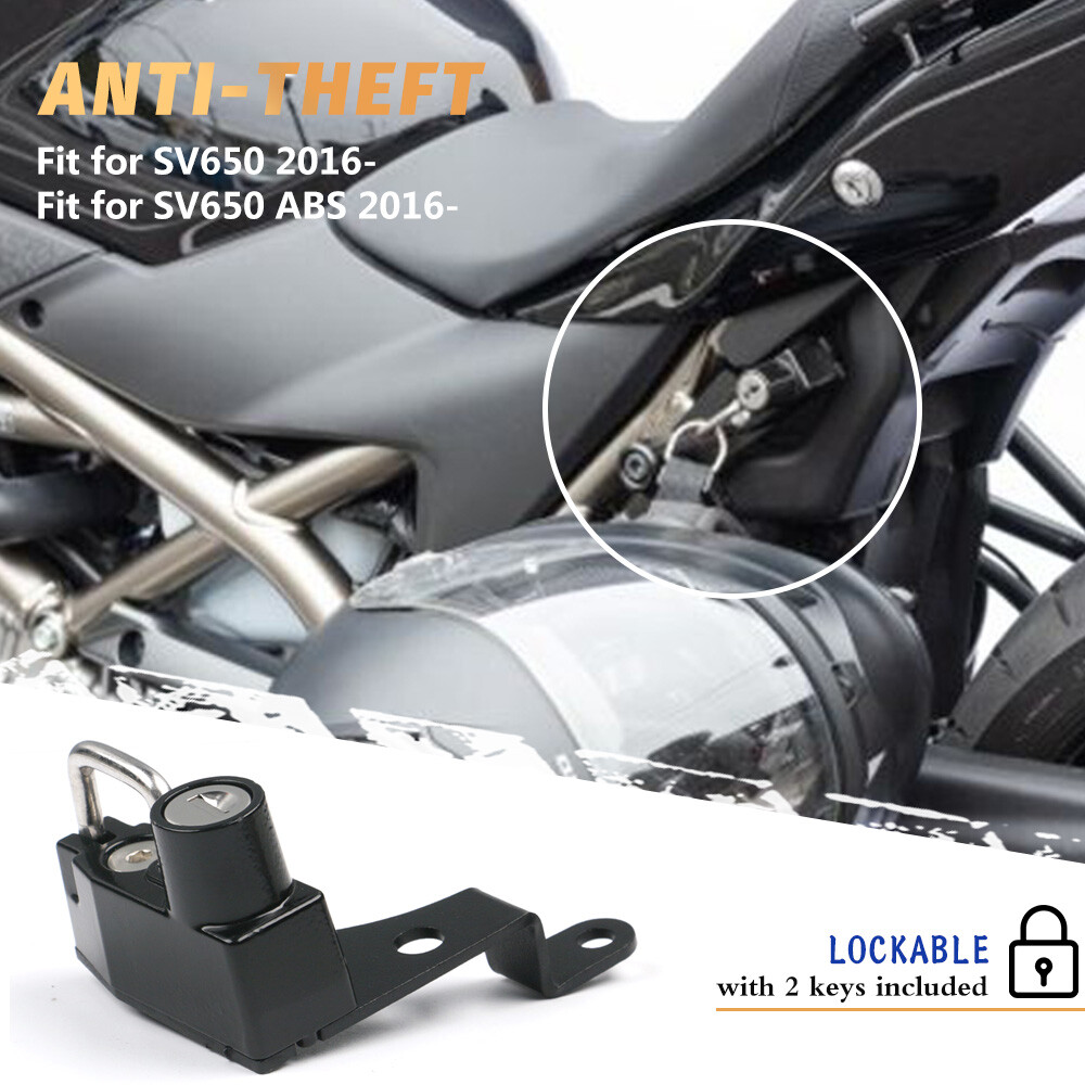 Lucchetto Universale Per Casco Da Moto Con Chiavi, In Lega Lucchetto Per Moto Bicicletta Scooter 22 28 Mm 96111601 - 5