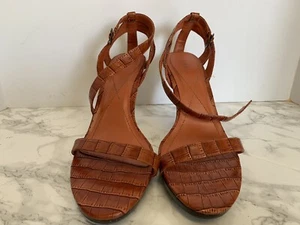 Fioni Orange Open Toe Heels Size 8 - Picture 1 of 10