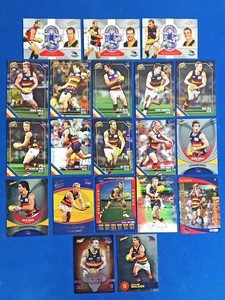 20 x 2005 - 2021 Adelaide Crows AFL Cards inc. 7 Chase Cards (All Crows 2005 AA)