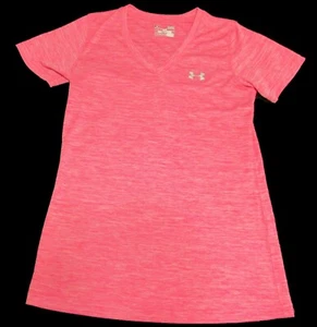Under Armour Mujer Pequeño HeatGear Cuello en V Manga Corta Atlético Runni - Imagen 1 de 2