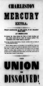 Foto: Charleston Mercury extra: The Union is disolved - Imagen 1 de 1