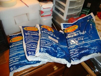 5 X 9= 45 Bags  EnviroCare Kenmore Micro Filtration Canister C Vacuum Bags 137-9 - Image 1 of 3