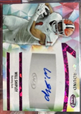 2024 Sage Aspire Autograph ⚡️Will Shipley NFL ⚡️Philadelphia Eagles - Image 1 of 3