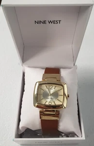 Reloj de pulsera Nine West para mujer con correa de cuero PC21J - Imagen 1 de 3