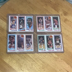 (4) 1980 Topps NBA Basketball Card Starter Set Lot Partial HOF Stars /Stars MINT - Bild 1 von 6