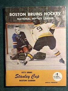 1973 April 4-10th Bruins Rangers Playoff Program East Semi's Boston Garden - Picture 1 of 6