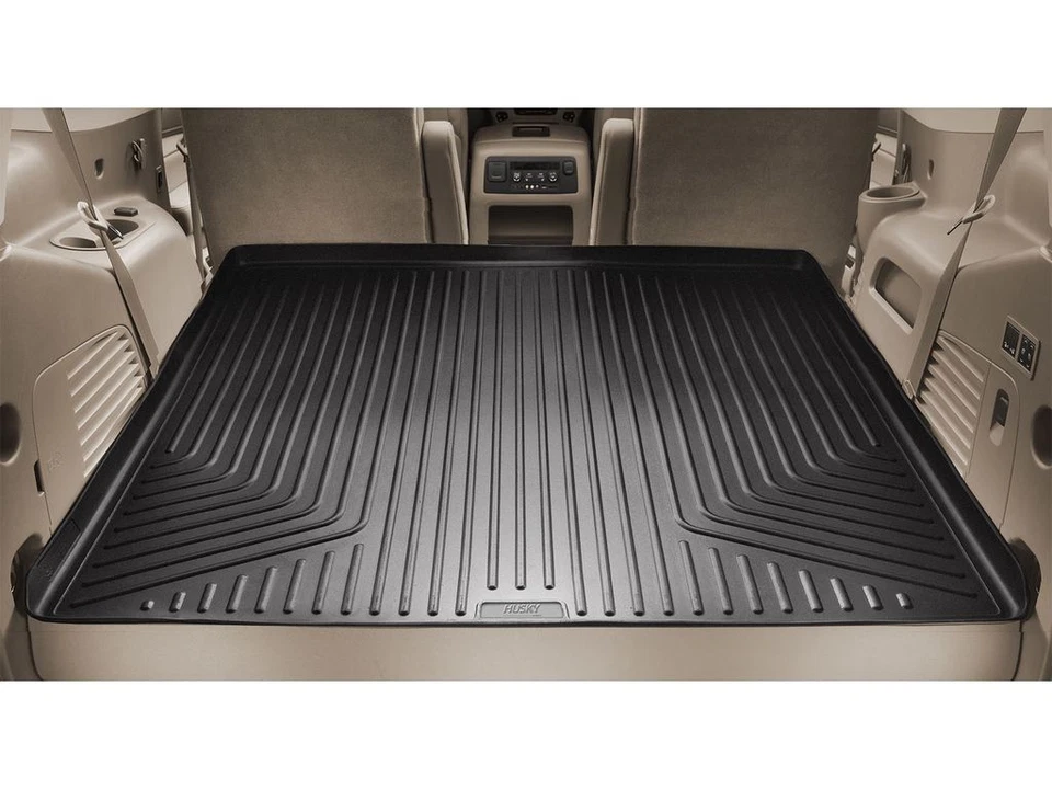 Husky Weatherbeater Cargo Mat Fits 15-20 Esclde ESV,Sbrbn,Yukn XL w/3rd Bnch Blk Foto 1 de 1