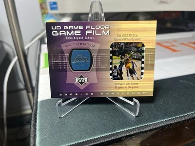 2002-03 Los Angeles Lakers Upper Deck Kobe Bryant Game Used Floor/Film Card - Image 1 of 4