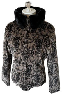 Giacca da sci SKEA PARIS VAIL velluto stampa floreale toilette collo pelliccia rimovibile 8 - Foto 1 di 14