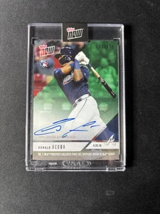 2018 Topps Now #125A Ronald Acuna Auto #/199 - Picture 1 of 2