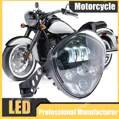 Faro proyector LED 7 pulgadas haz alto/bajo para Kawasaki Vulcan S 650 800 900 1500 Foto 1 de 4