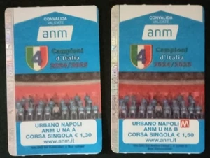Coppia biglietti ANM Napoli Campioni d’Italia 2024/2025 VIAGGIATI (141) - Picture 1 of 2