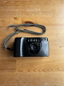 Black Ricoh FF-9D Compact 35mm Point & Shoot Film Camera with 35mm f3.5 Lens - Picture 1 of 5